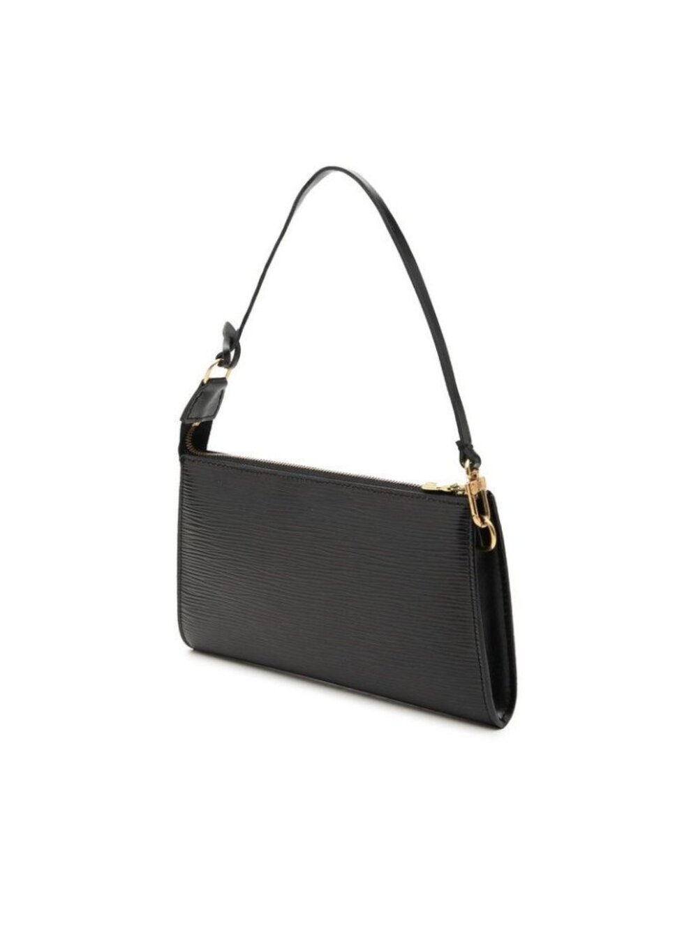 Louis Vuitton Epi Pochette Handbag Pouch Noir Black Leather - Picture 2 of 6